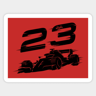 We Race On! 23 [Black] Sticker